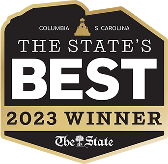 Logo for "The State's Best 2023 Winner" from Columbia, South Carolina.
